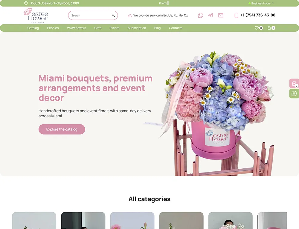 Vývoj e-shopu a SEO pro Estee Flower Vývoj e-shopu a SEO pro Estee Flower